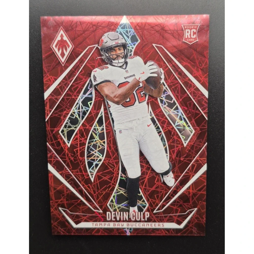 2024‎ Panini Phoenix Football Devin Culp #176 Red Lazer /199 (RC) Buccaneers